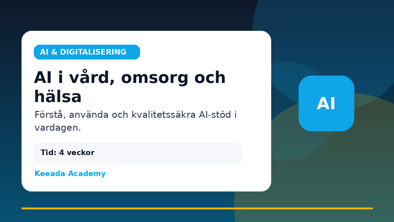 AI i vård, omsorg och hälsa